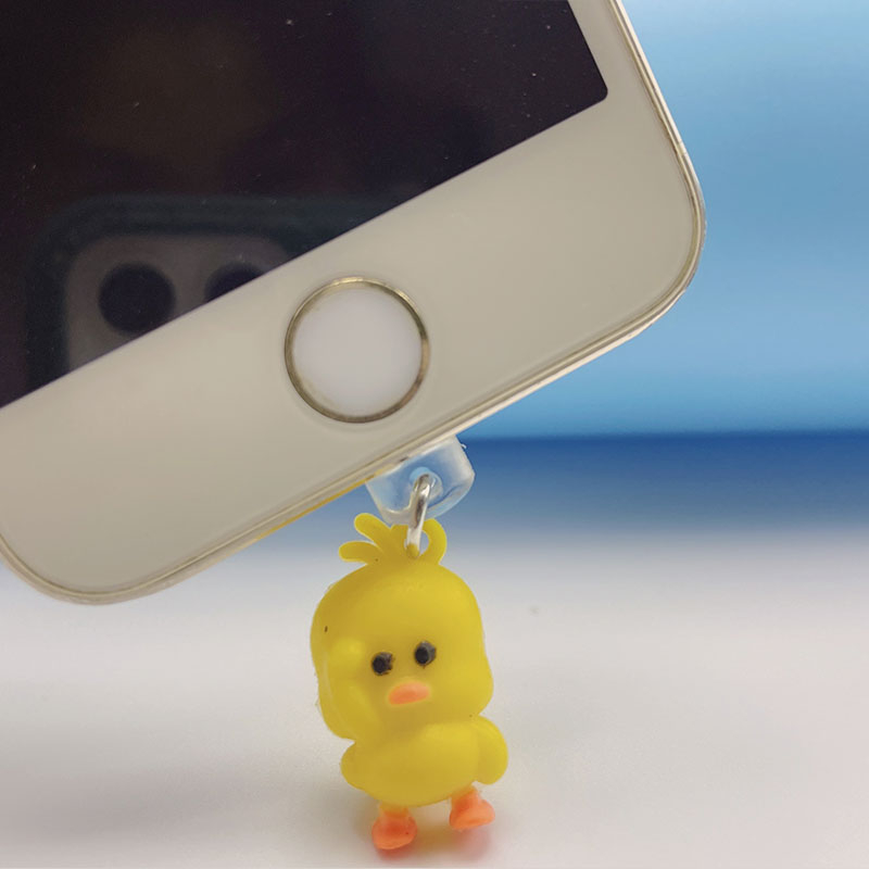 Nút Cắm Chống Bụi Kiểu Hoạt Hình Dễ Thương Cho Cổng Sạc Điện Thoại / Tai Nghe