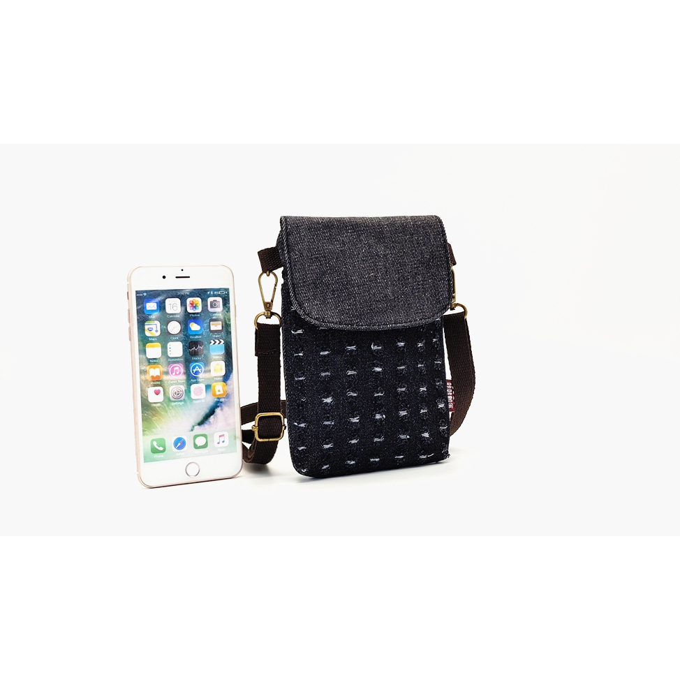 Túi Đeo Chéo Đựng Điện Thoại Bằng Vải Denim Thời Trang Mới 2023