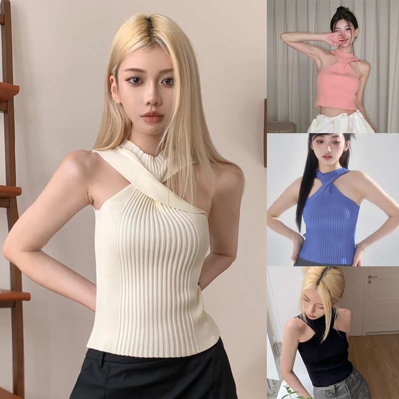 Áo Tank Top Màu Trơn Mỏng Màu Sắc Thời Trang Mùa Hè Phong Cách Hàn Quốc Cho Nữ