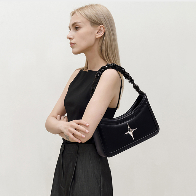 Cherlkolrs Túi Đeo Vai Chất Liệu Da PU Họa Tiết Ngôi Sao Đơn Giản Thời Trang Cao Cấp Dành Cho Nữ