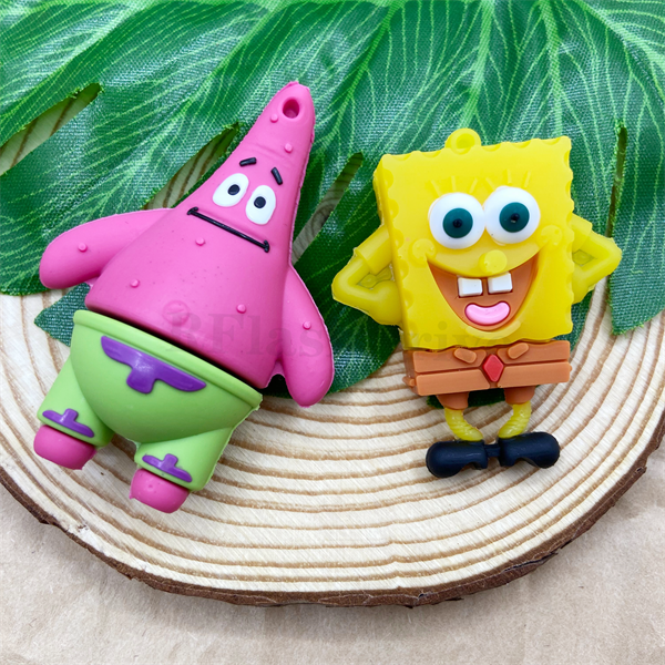 Usb 2TB 4GB 8GB 16GB 32GB 64GB 128GB 2TB Hoạt Hình SpongeBob Bằng Silicon