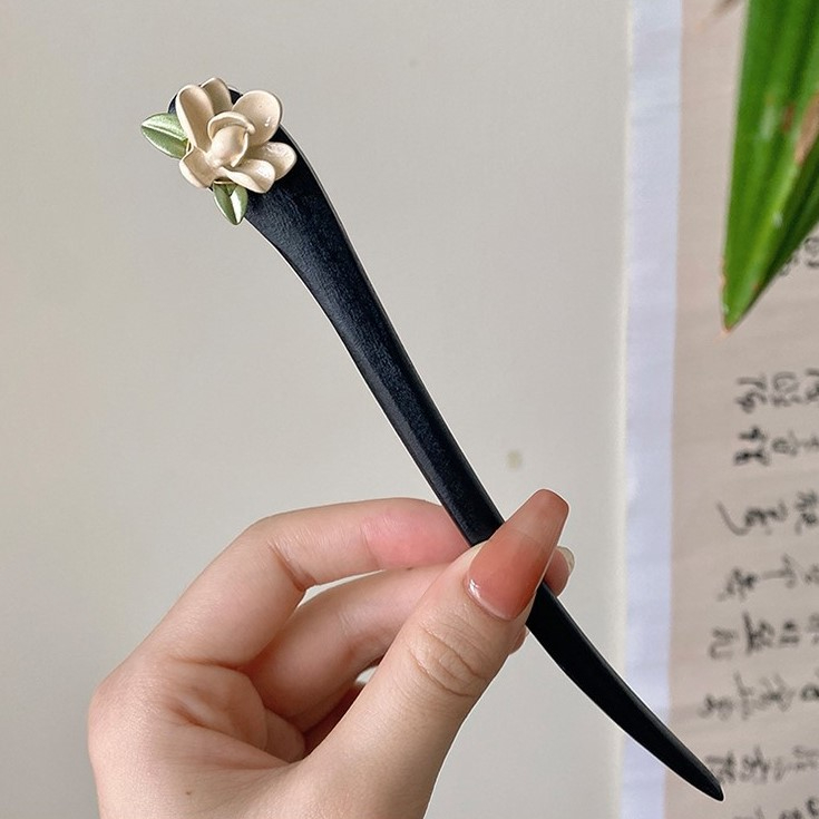 Trâm Cài Tóc Bằng Gỗ Hình Hoa Phong Cách Trung Quốc Thời Trang Mùa Hè Cho Nữ