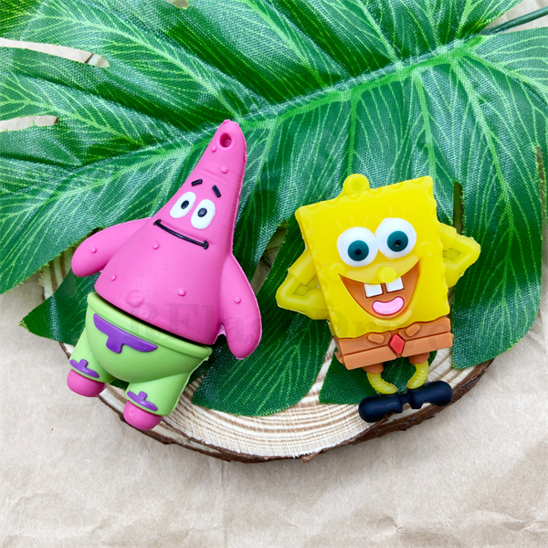 Usb 2TB 4GB 8GB 16GB 32GB 64GB 128GB 2TB Hoạt Hình SpongeBob Bằng Silicon