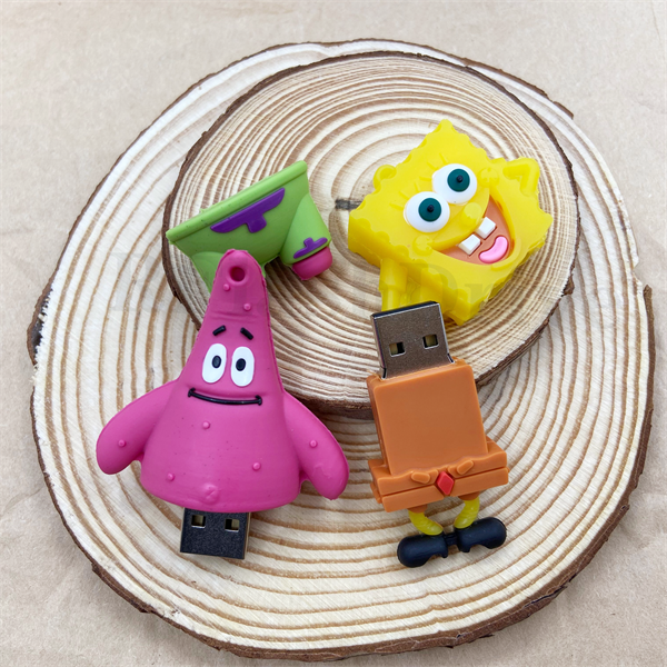 Usb 2TB 4GB 8GB 16GB 32GB 64GB 128GB 2TB Hoạt Hình SpongeBob Bằng Silicon