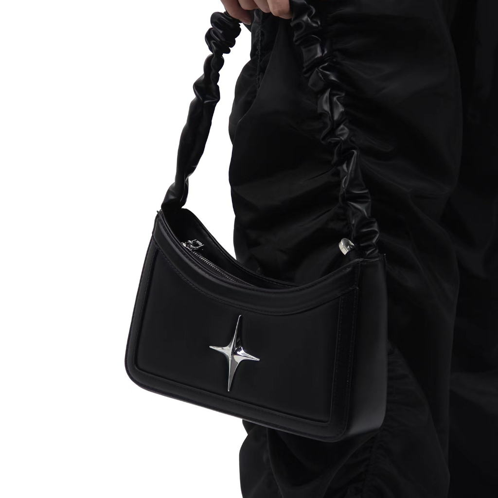 Cherlkolrs Túi Đeo Vai Chất Liệu Da PU Họa Tiết Ngôi Sao Đơn Giản Thời Trang Cao Cấp Dành Cho Nữ