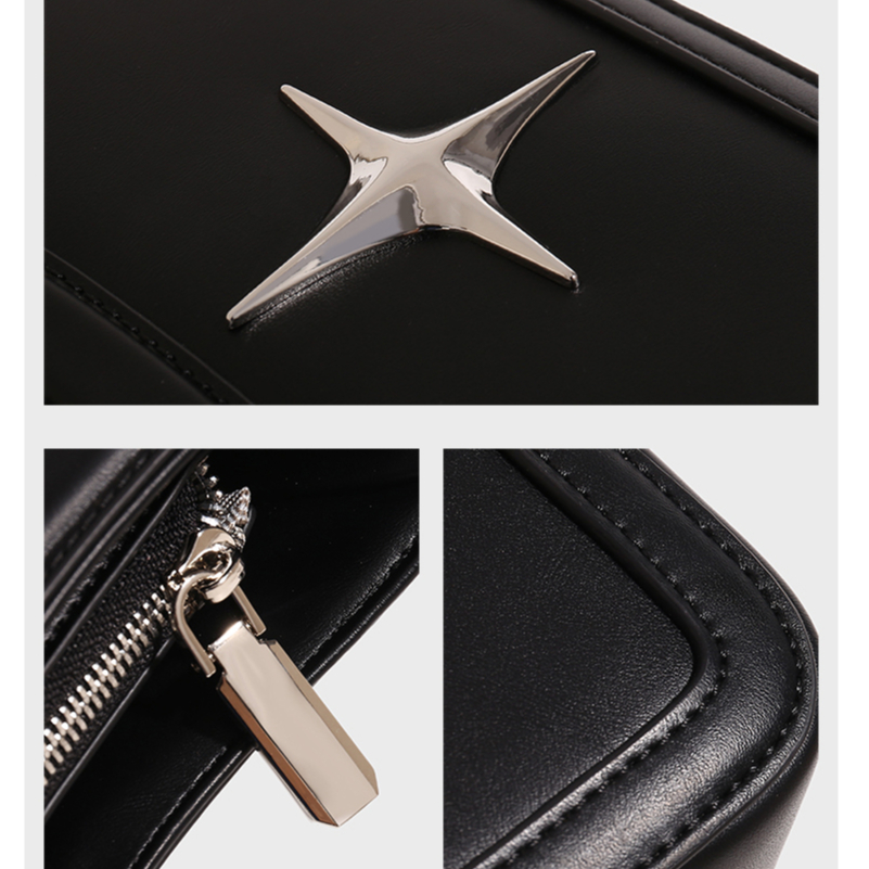 Cherlkolrs Túi Đeo Vai Chất Liệu Da PU Họa Tiết Ngôi Sao Đơn Giản Thời Trang Cao Cấp Dành Cho Nữ
