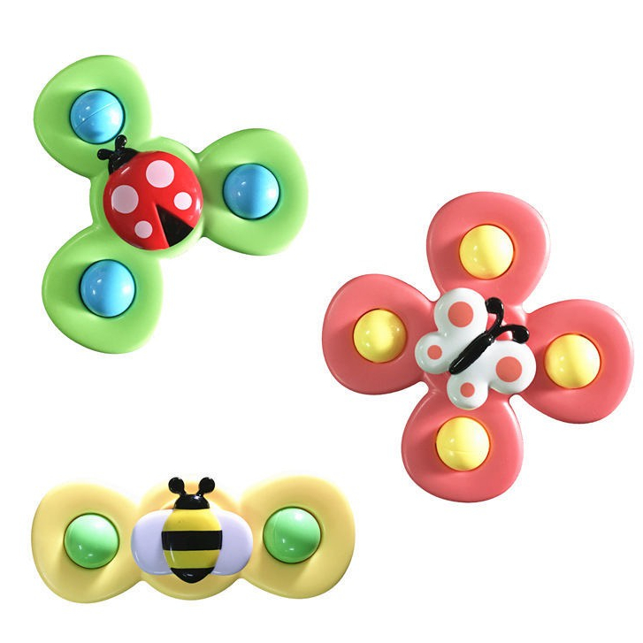 Đồ Chơi Bồn Tắm Hình Chú Ong Nhỏ Có Giác Hút Xoay Tròn Dễ Thương Cho Bé