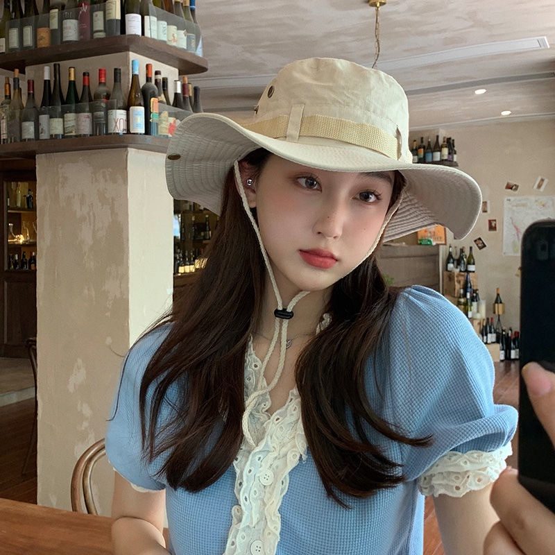 Nón vành THE CAPAL chống nắng chống gió màu trơn thời trang mùa hè cho nam và nữ