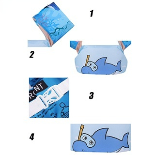 Phao Bơi Đeo Cánh Tay Chịu Lực Tốt Chống Mòn In Họa Tiết Hoạt Hình Xinh Xắn Cho Bé