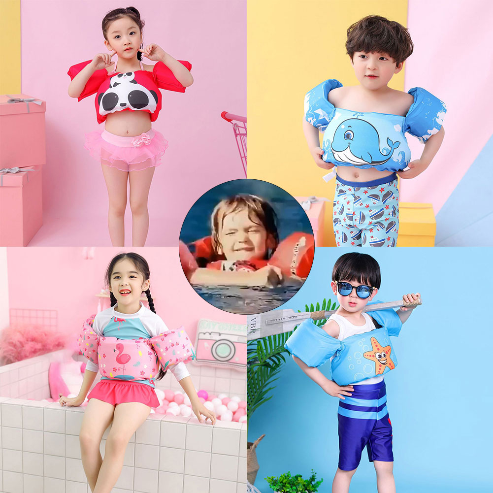 Phao Bơi Đeo Cánh Tay Chịu Lực Tốt Chống Mòn In Họa Tiết Hoạt Hình Xinh Xắn Cho Bé