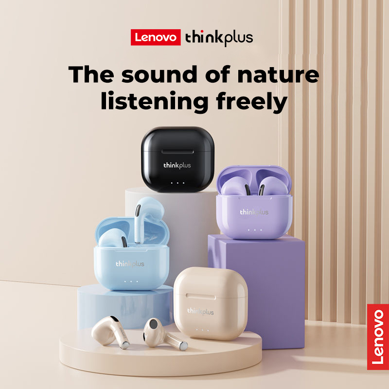 Tai Nghe Bluetooth 5.3 Không Dây Lenovo LP40 PLUS Chống Nước Có Micro Âm Thanh Siêu Trầm Và Phụ Kiện