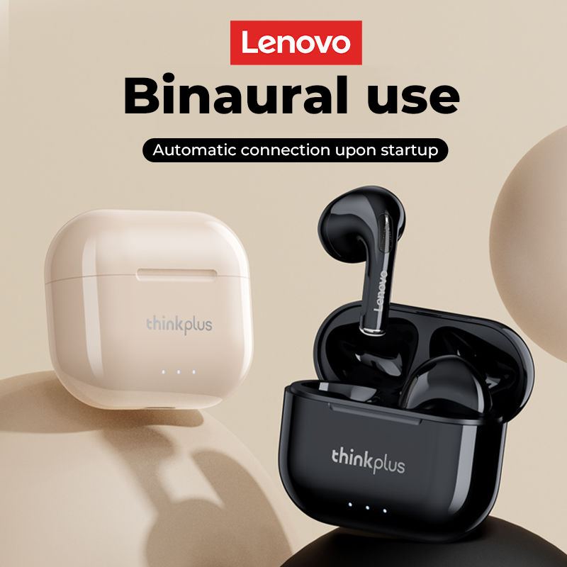 Tai Nghe Bluetooth 5.3 Không Dây Lenovo LP40 PLUS Chống Nước Có Micro Âm Thanh Siêu Trầm Và Phụ Kiện
