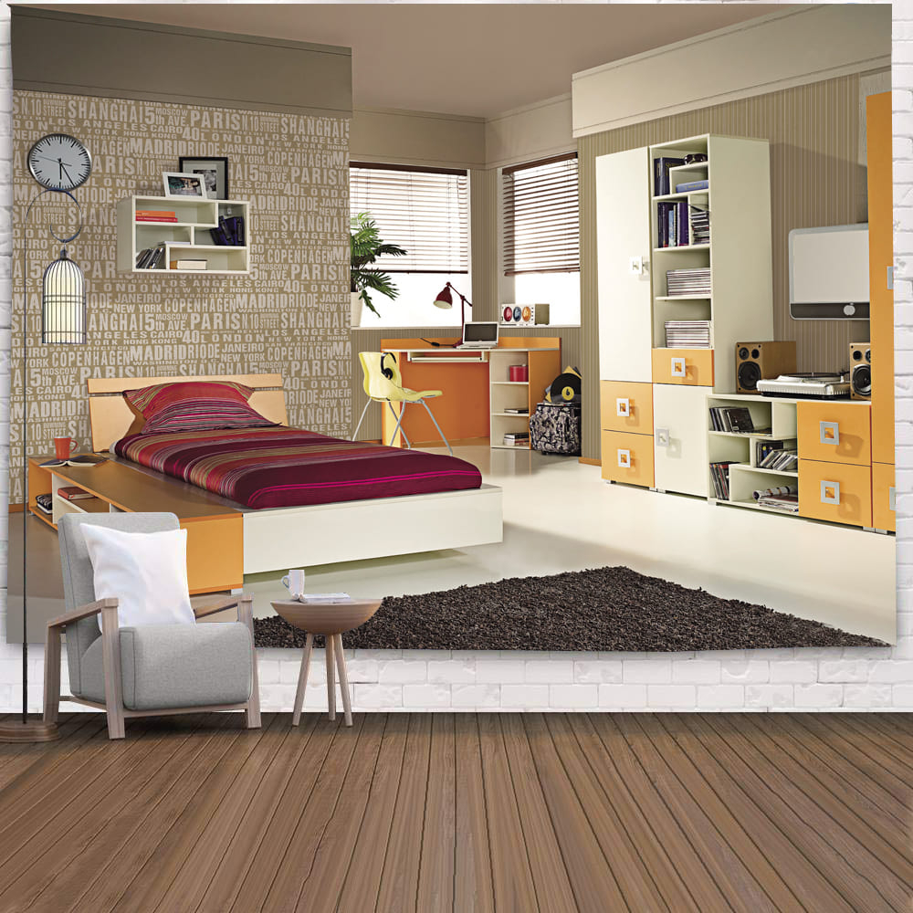 Thảm Treo Tường Vải Canvas Phong Cách Địa Trung Hải Độc Đáo Trang Trí Nhà Cửa