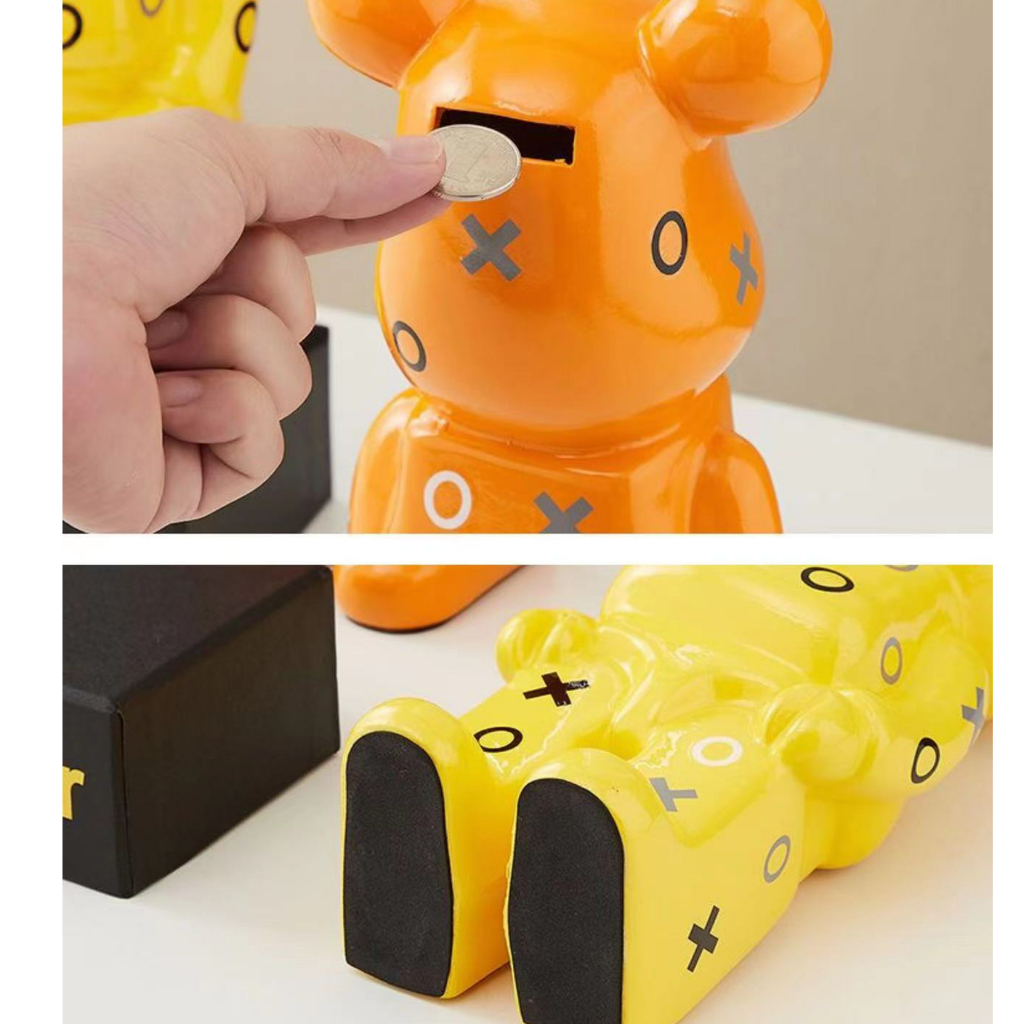 Ống Heo Tiết Kiệm Hình Chú Gấu Hoạt Hình 36cm Đơn Giản Hiện Đại Trang Trí Lối Vào / Tủ Tivi Phòng Khách Sang Trọ