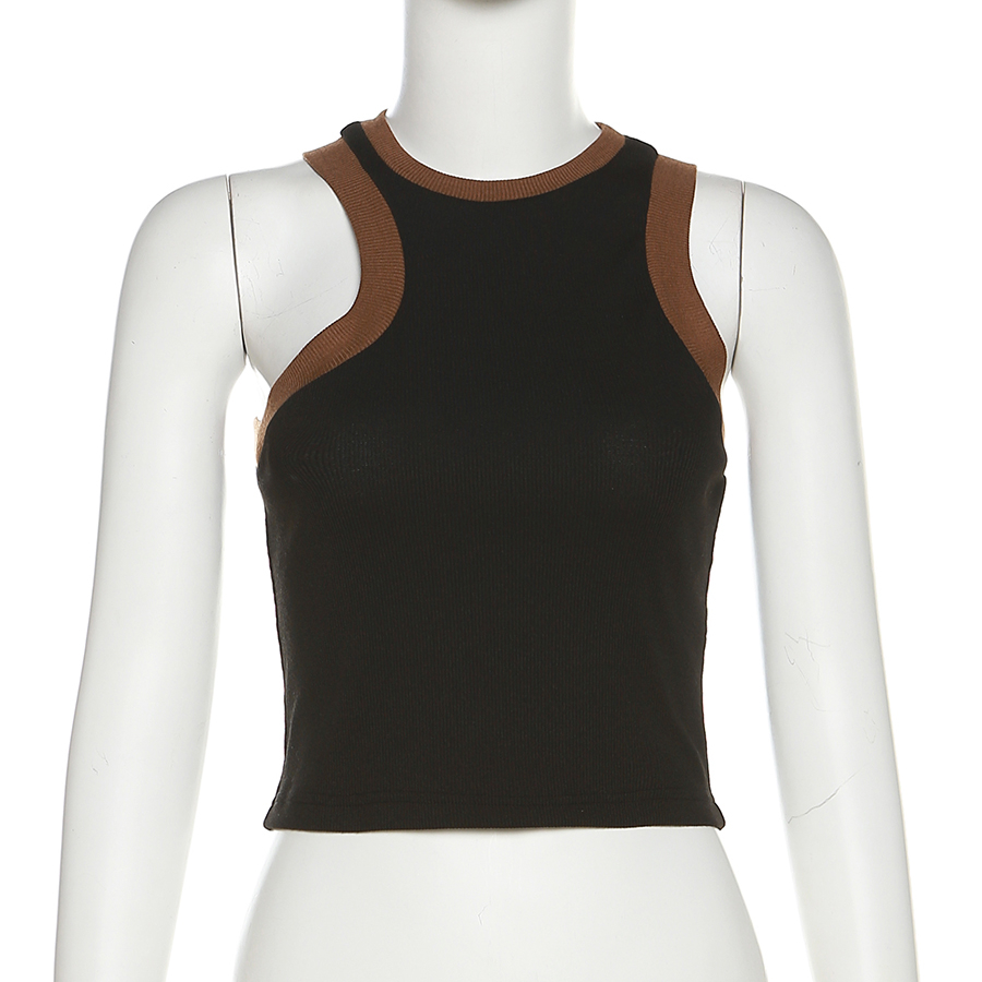 Klalien Áo Sát Nách Cổ Tròn Màu Trơn Mềm Mại Thời Trang Mùa Hè Cho Nữ