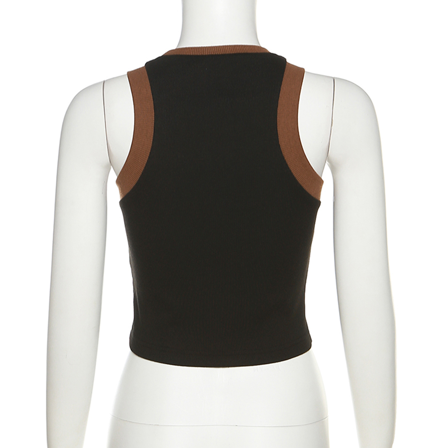 Klalien Áo Sát Nách Cổ Tròn Màu Trơn Mềm Mại Thời Trang Mùa Hè Cho Nữ