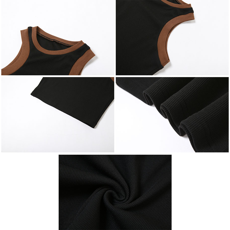 Klalien Áo Sát Nách Cổ Tròn Màu Trơn Mềm Mại Thời Trang Mùa Hè Cho Nữ