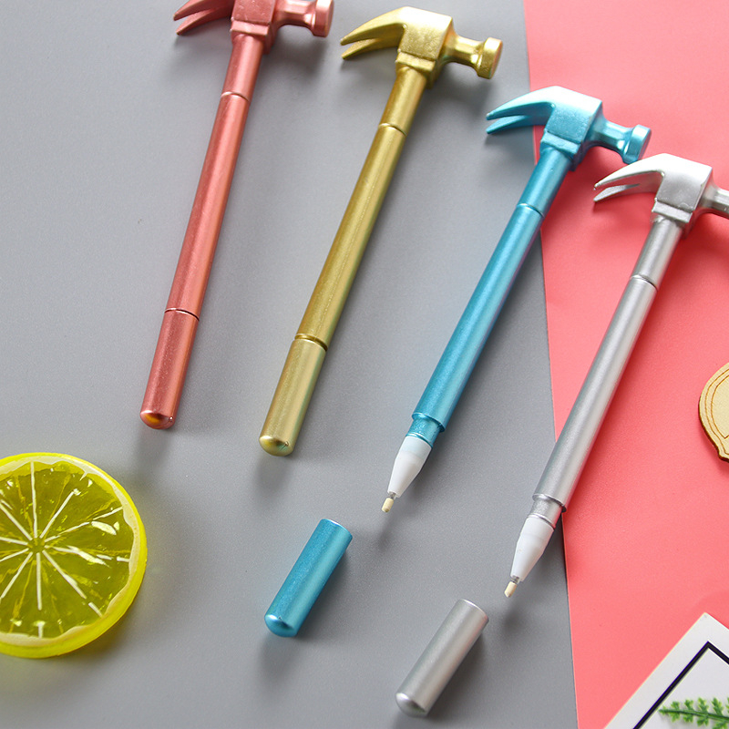Bút Mực gel Thiết Kế Búa Gắn Búa Bằng Kim Loại Dễ Thương Cho Học Sinh