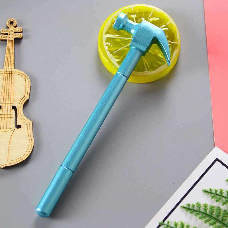Bút Mực gel Thiết Kế Búa Gắn Búa Bằng Kim Loại Dễ Thương Cho Học Sinh