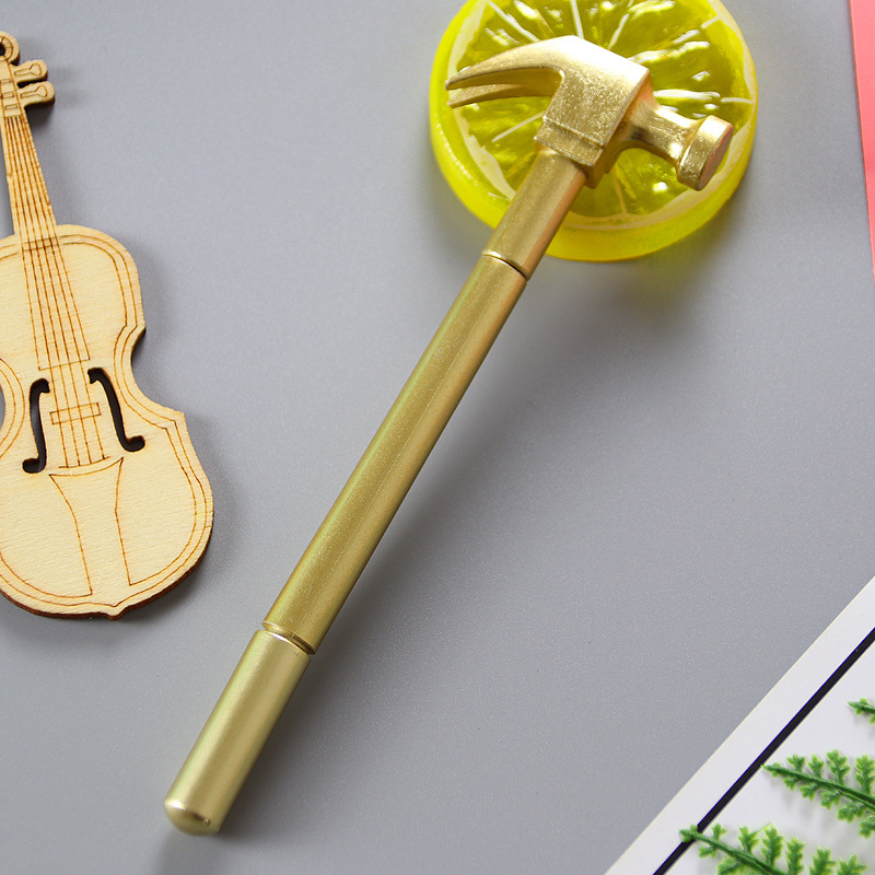 Bút Mực gel Thiết Kế Búa Gắn Búa Bằng Kim Loại Dễ Thương Cho Học Sinh