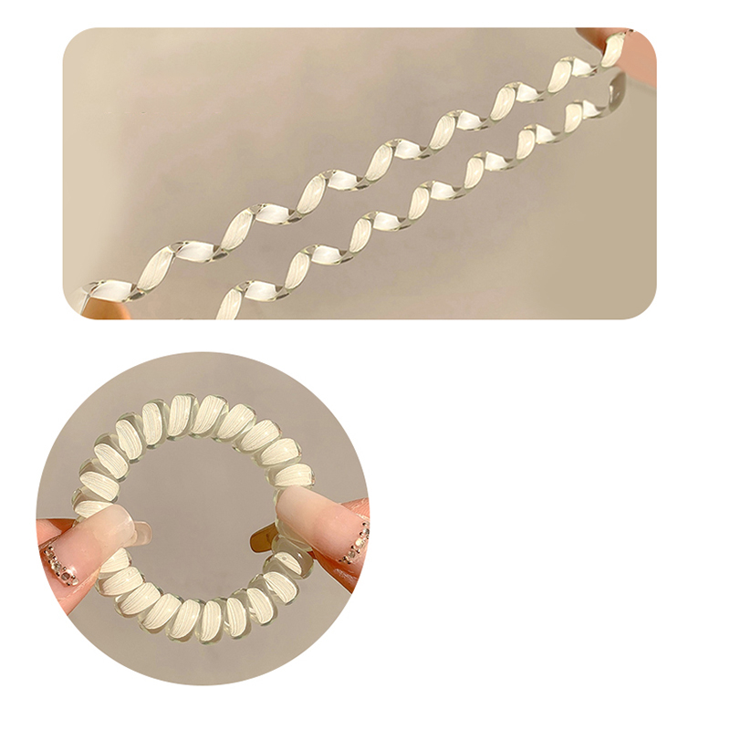 Bộ 4 Dây Cột Tóc Cao Su Co Giãn Thời Trang Mùa Hè 2023