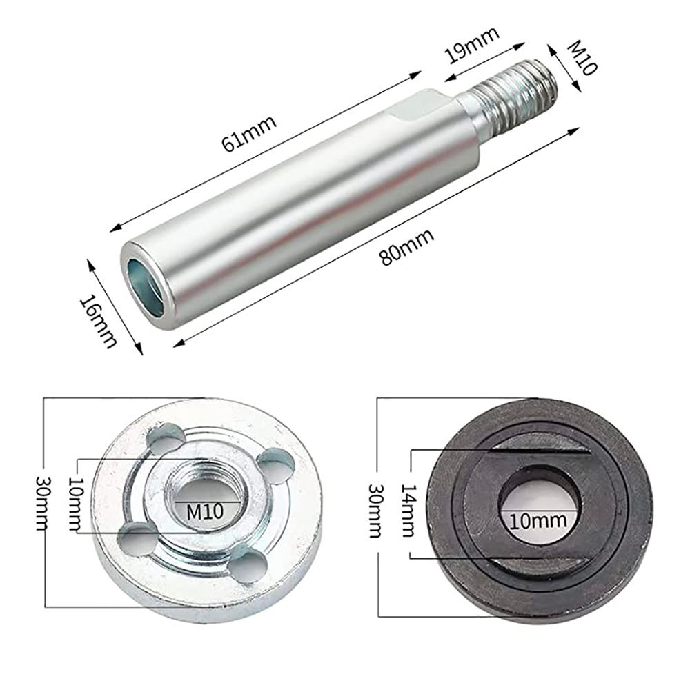 BERT🇻🇳｜Thanh Nối Dài Cho Máy Mài Góc M10 Chuyên Dụng  M10 Cần gạt máy đánh bóng ren với tấm áp suất