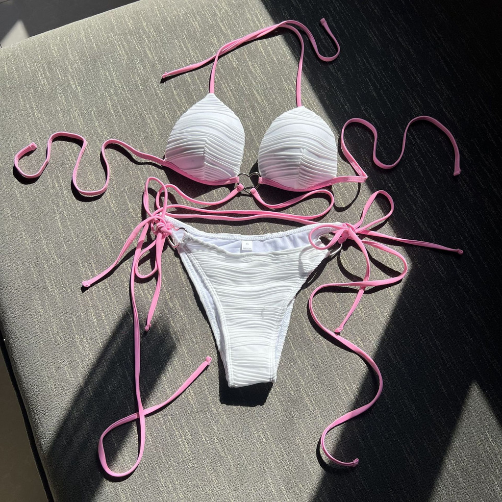 Bộ Đồ Bơi Bikini Có Đệm Ngực Màu Sắc Mơ Mộng H564
