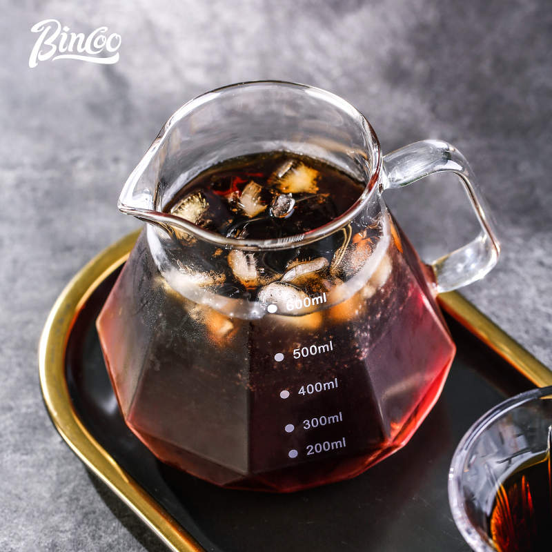 Bincoo Bình Pha Cà Phê Bằng Thủy Tinh Chịu Nhiệt Độ Cao 400ml / 600ml
