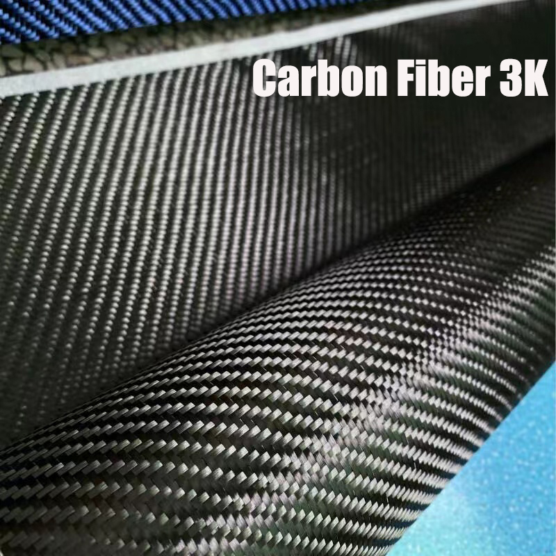 Vải sợi Carbon 3K 200g dệt chéo cho ô tô Motor Home DIY- (Nhãn dán Kain Ori Bukan)