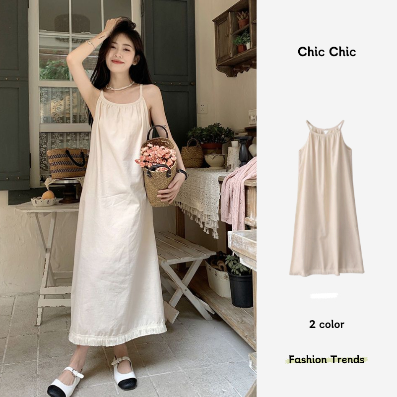 Chic váy nữ Đầm Body Cho thời váy trang hàng cao cấp tính cách mềm mịn 2023NEW MAY2410
