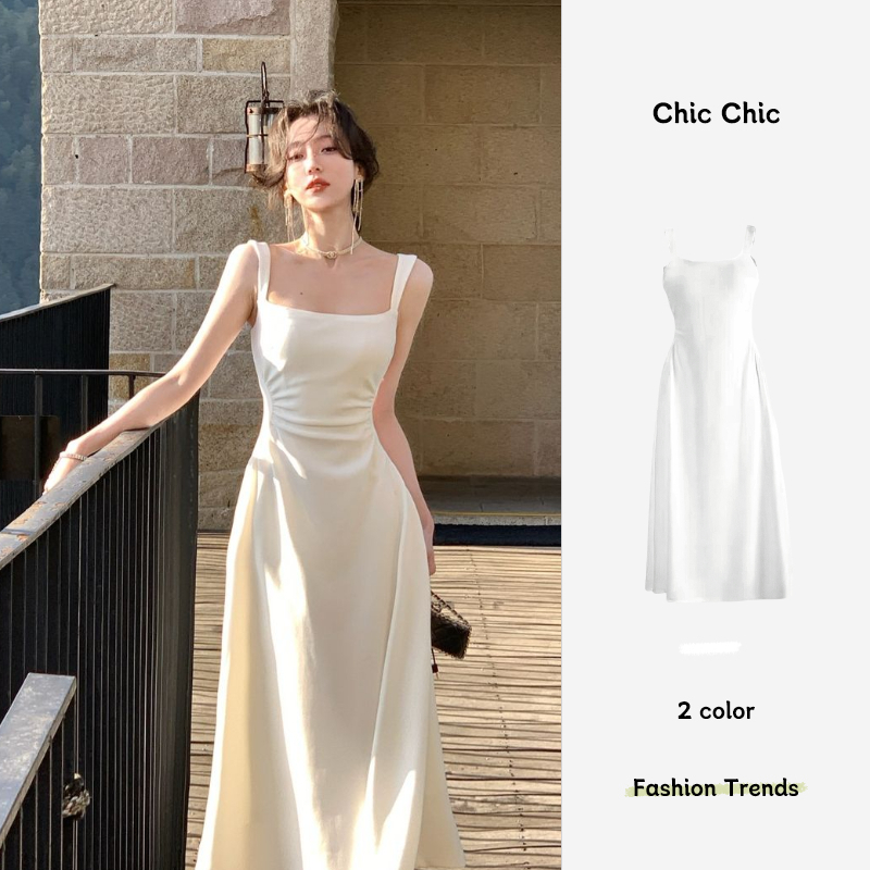 Chic váy nữ Đầm Body Cho thời váy trang hàng cao cấp tính cách mềm mịn 2023NEW MAY2402