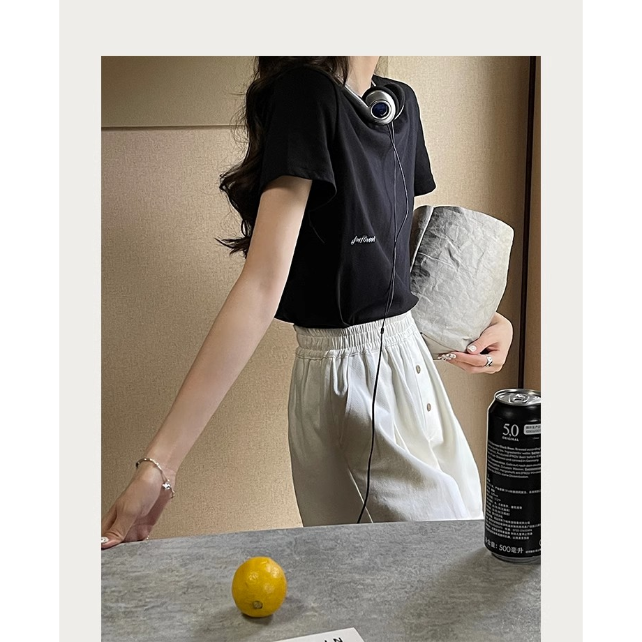 Quần Short Chữ a Lưng Cao Dáng Rộng Thời Trang Mùa Hè Dành Cho Nữ