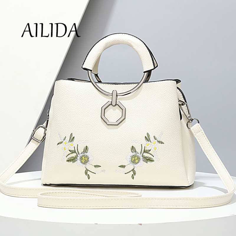 Túi Xách Đeo Vai Thời Trang Hàn Quốc Kiểu Dáng Đơn Giản Sức Chứa Lớn Cho Nữ