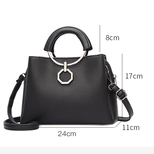 Túi Xách Đeo Vai Thời Trang Hàn Quốc Kiểu Dáng Đơn Giản Sức Chứa Lớn Cho Nữ