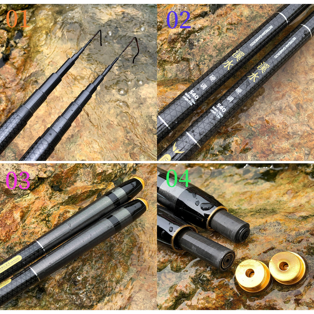 Ghotda Cần Câu Tay Carbon Seiko 3m6 4m5 5m4 6m3 7m2