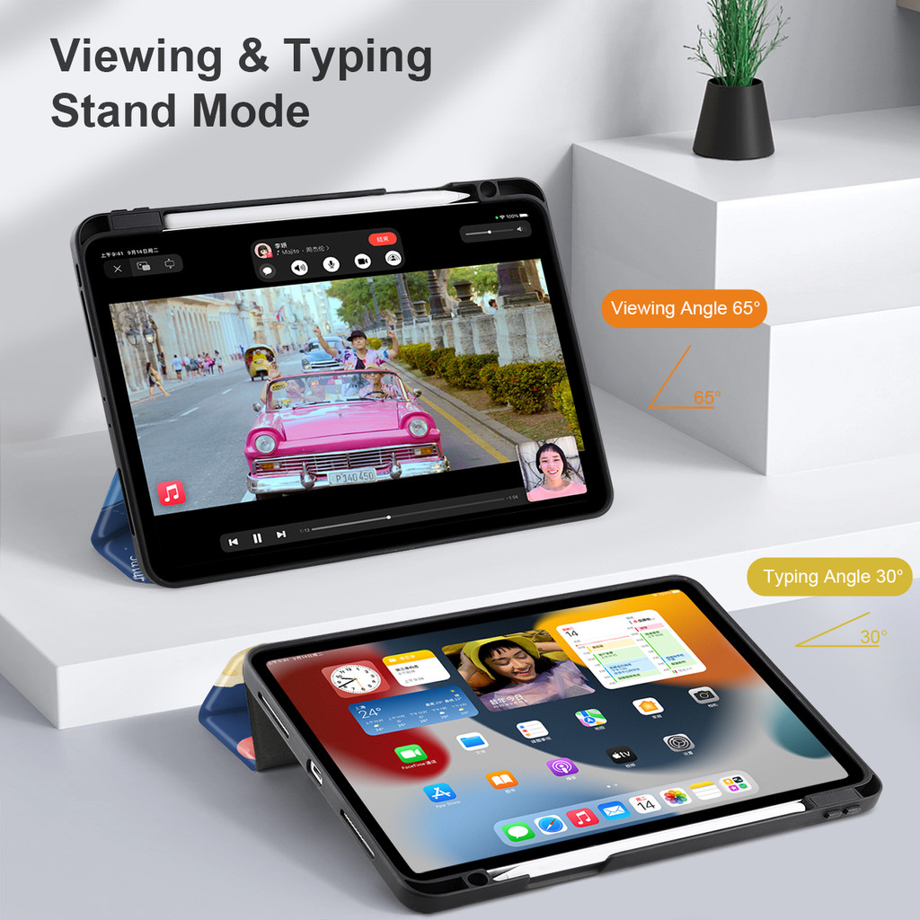 Bao da máy tính bảng BATIANDA PU thích hợp cho iPad Pro11 12.9inch Air5 Air4 2022 2021 2020 2018 10.2 9th / 8th / 7th 10.9inch 10th Gen Mini6