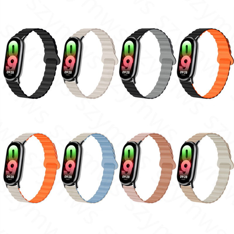 Dây Đeo Thay Thế Chất Liệu TPU Silicon Màu Trơn Cho Xiaomi Mi Band 8 Xiaomi Mi Band 8 8