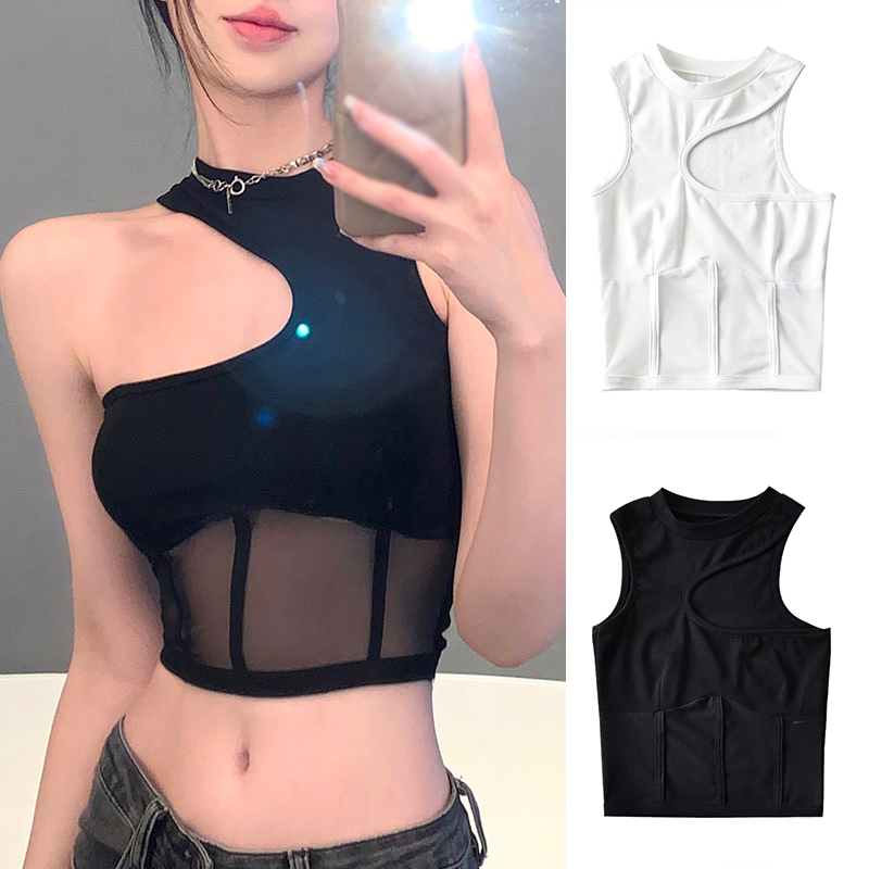 Áo Hai Dây Màu Sắc Đơn Giản Quyến Rũ Dành Cho Nữ