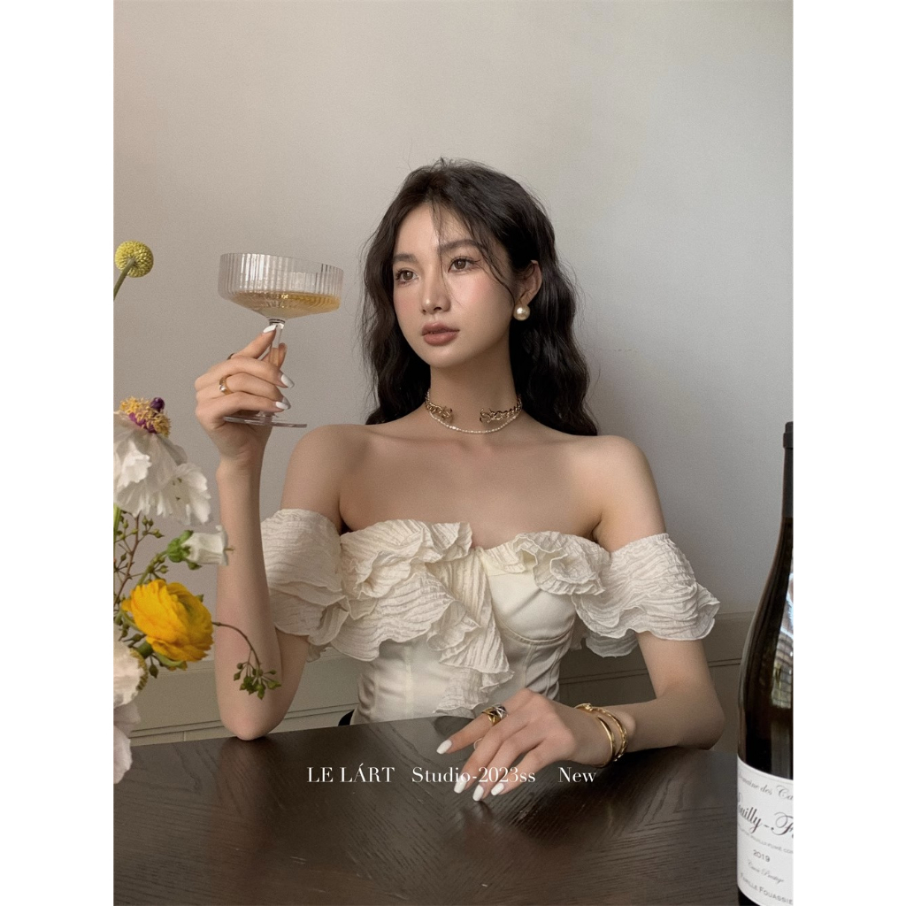 Áo Sơ Mi Cao Cấp Dáng Ôm Hở Vai Thời Trang Mùa Hè Hàn Quốc 2023