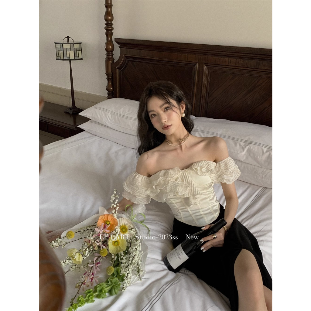 Áo Sơ Mi Cao Cấp Dáng Ôm Hở Vai Thời Trang Mùa Hè Hàn Quốc 2023