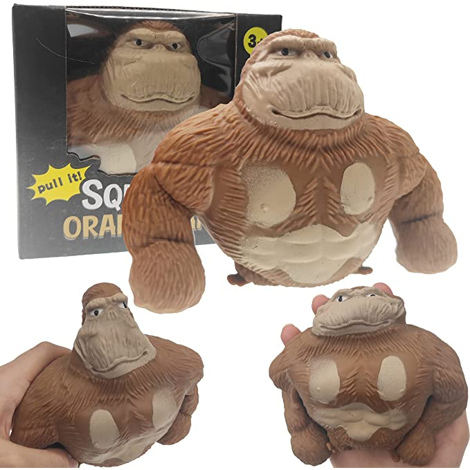 Gamma Baby-Monkey Toys , Fun Gorilla Toys for Kids and Adults, Squeeze Stress Monkey, Sensory Toys for Relieving Stress and Anxiety ADHD and Autism, Birthday Gifts, Halloween, Christmas