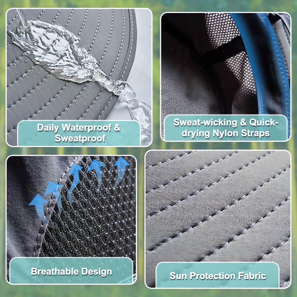 Gaseryo Nón Vành Rộng 15CM Chống Tia UV Màu Sắc Đơn Giản Dành Cho Nữ