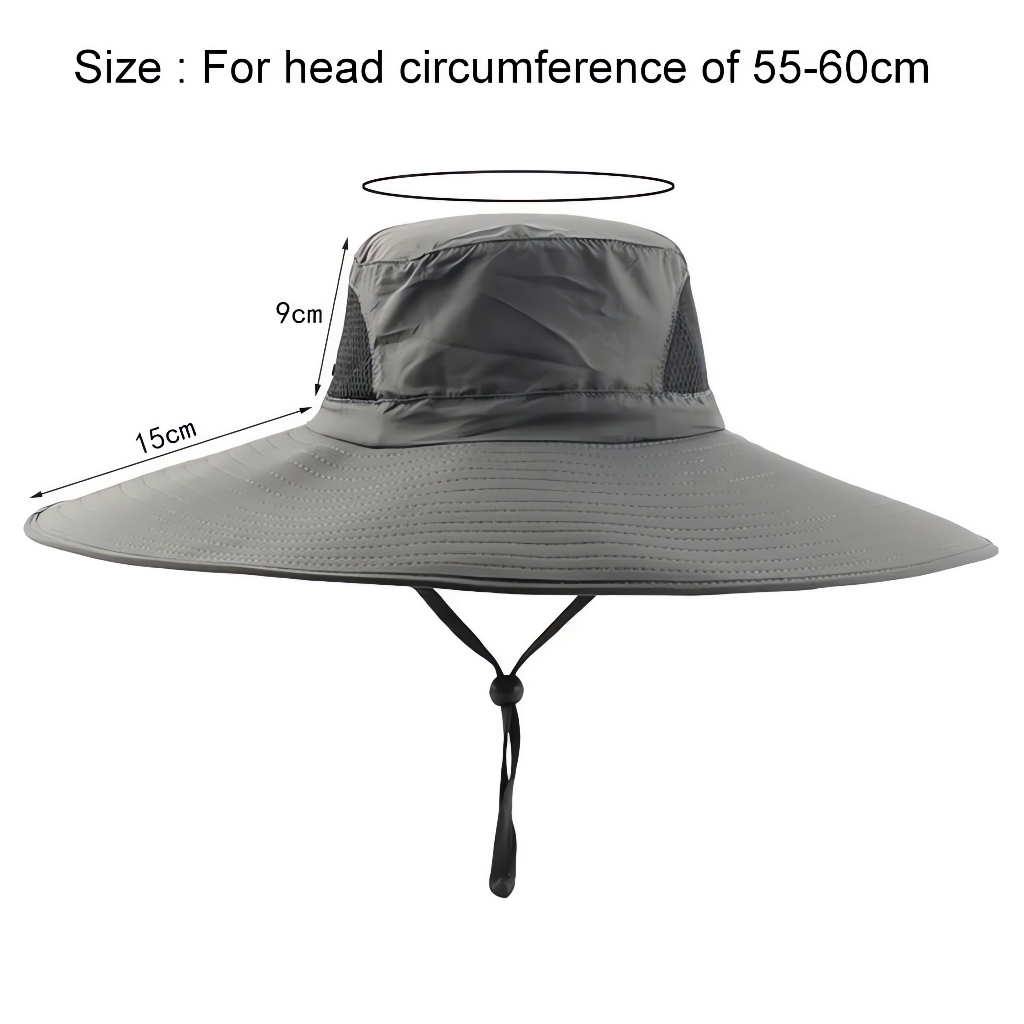 Gaseryo Nón Vành Rộng 15CM Chống Tia UV Màu Sắc Đơn Giản Dành Cho Nữ