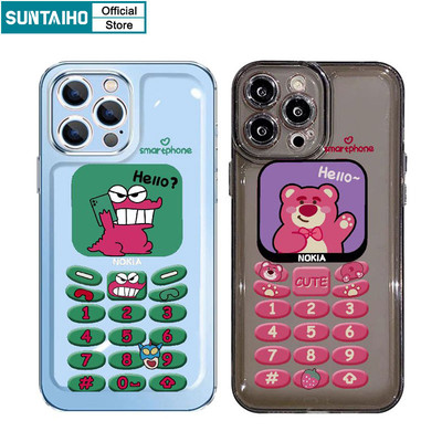 Suntaiho Ốp lưng iphone Ốp Điện Thoại Silicon Chống Sốc Họa Tiết Da Cá Sấu Cho iPhone 11 12 13 14 Pro Max XS X XR XS Max 7 8 Plus