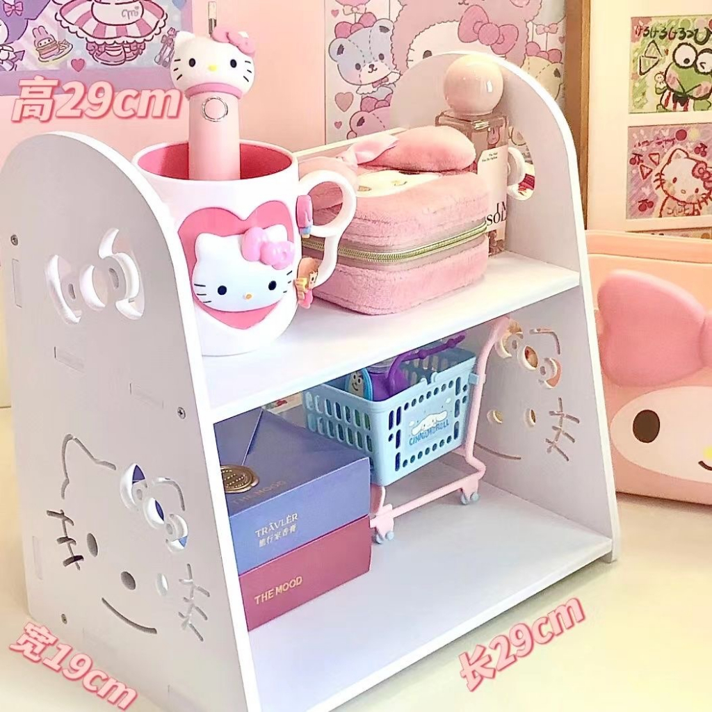 Giá Đựng Đồ Trang Điểm / Mỹ Phẩm Để Bàn Phòng Ngủ / Tắm Kawaii Sanrio Kitty Cinnamoroll Dễ Thương Sắp Xếp