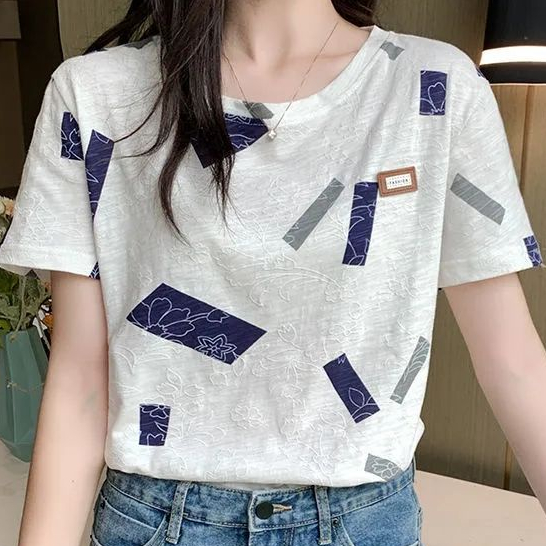 Áo Thun Tay Ngắn Dáng Rộng Phong Cách Hàn Quốc Thời Trang Mùa Hè 2023 JHZ8
