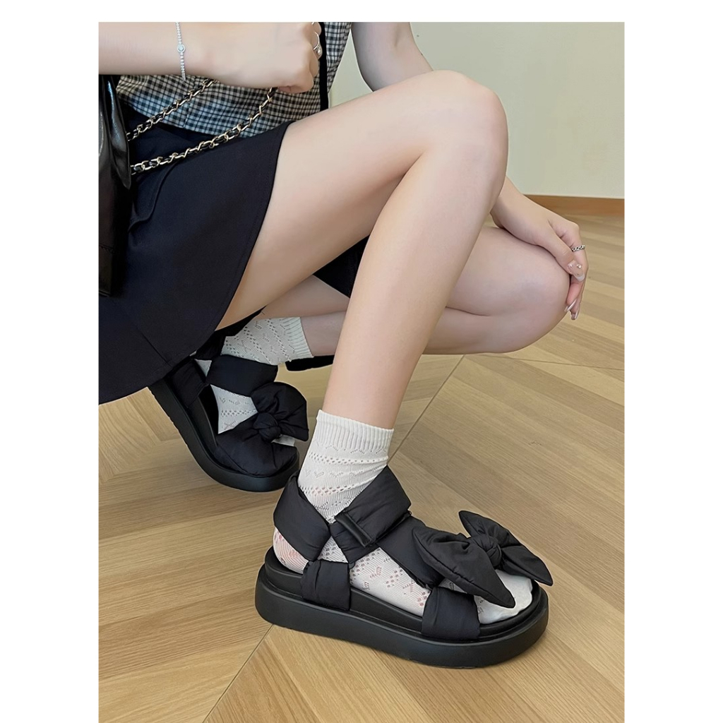 Giày Sandal Đế Dày Thời Trang Mùa Hè 2023 Phong Cách Roman Mới Cho Nữ