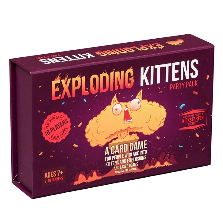 Bộ trò chơi Board Game Exploding Kittens Party Pack Card Game Mèo Nổ thú vị