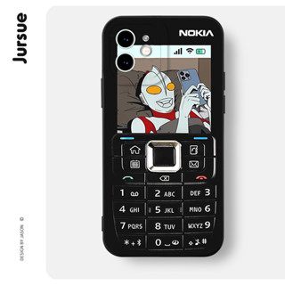 Ốp lưng JURSUE ngộ nghĩnh hoạt hình chống bẩn đen dễ thương đẹp bựa Cho iPhone 16 15 14 13 12 11 Pro Max SE 2020 X XR XS ip 8 7 Plus kute XYH1724