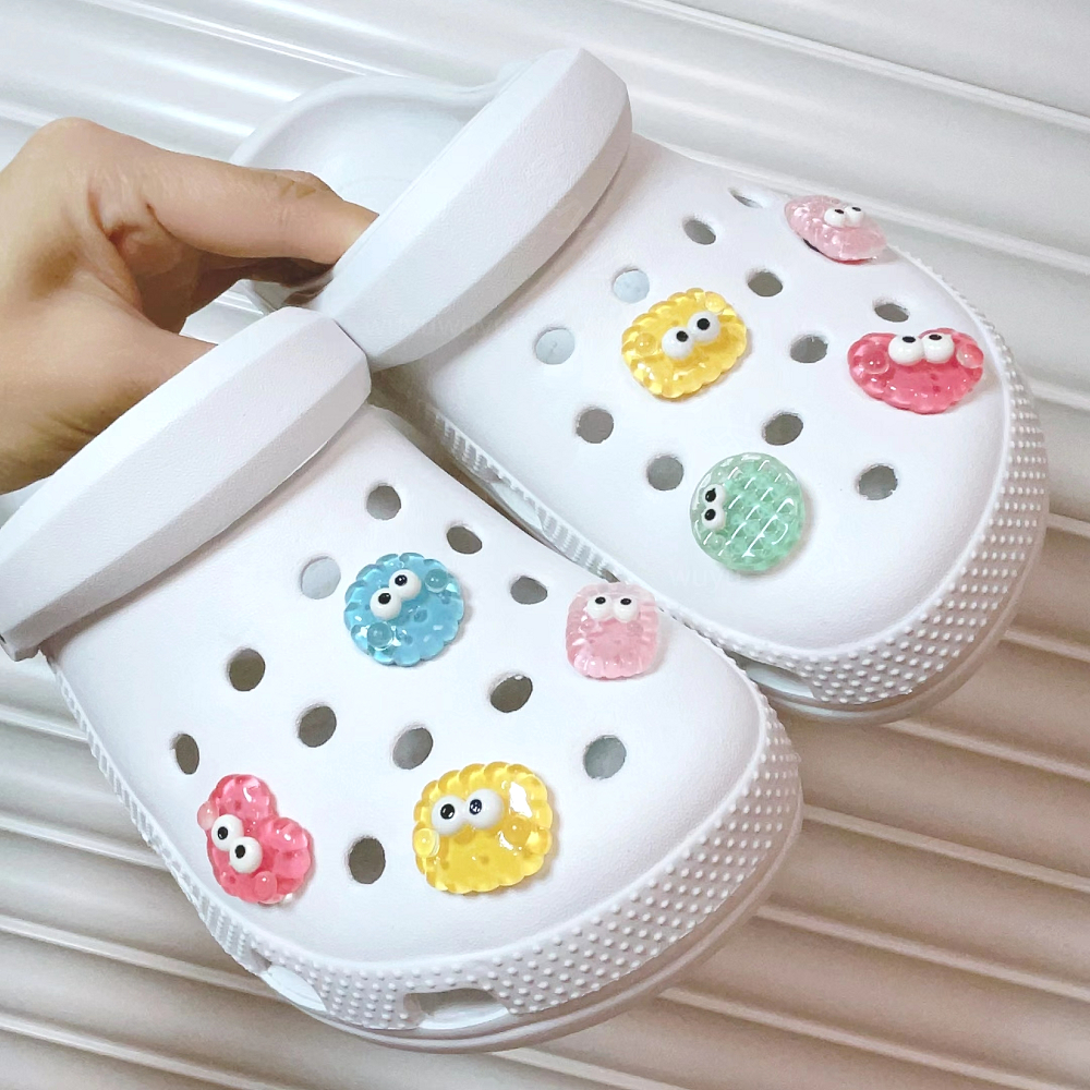 Set 1 / 5 / 10 Mặt Dây Trong Suốt Hình Giày Dép / Croc Jibbit / Trẻ Em DIY Trang Trí Điện Thoại-AA44